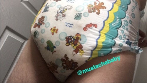 mustachebaby: Soaked doesn’t even begin to describe this diaper…