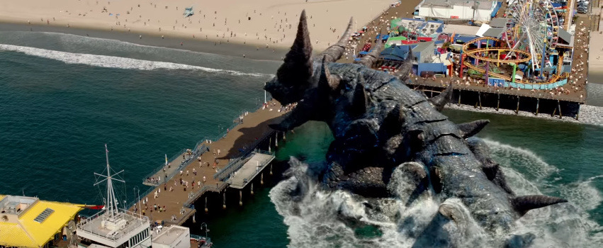 astoundingbeyondbelief:  The Santa Monica kaiju has a name! Insurrector was first