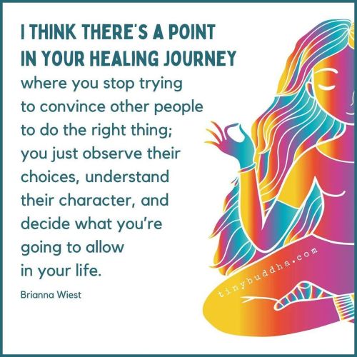 I THINK THERE’S A POINT IN YOUR HEALING JOURNEY where you stop trying to convince other people