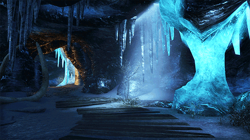 lady-of-cinder:The Rift : Icy Caverns| The Elder Scrolls Online, Icy Caverns gif set by me.