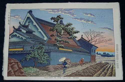 Twilight in the Village, Nara, Asano Takeji, 1953