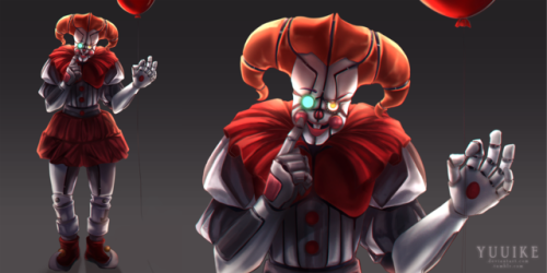 Happy Halloween guys ;) I present to you my mash up of pennywise and circus baby 