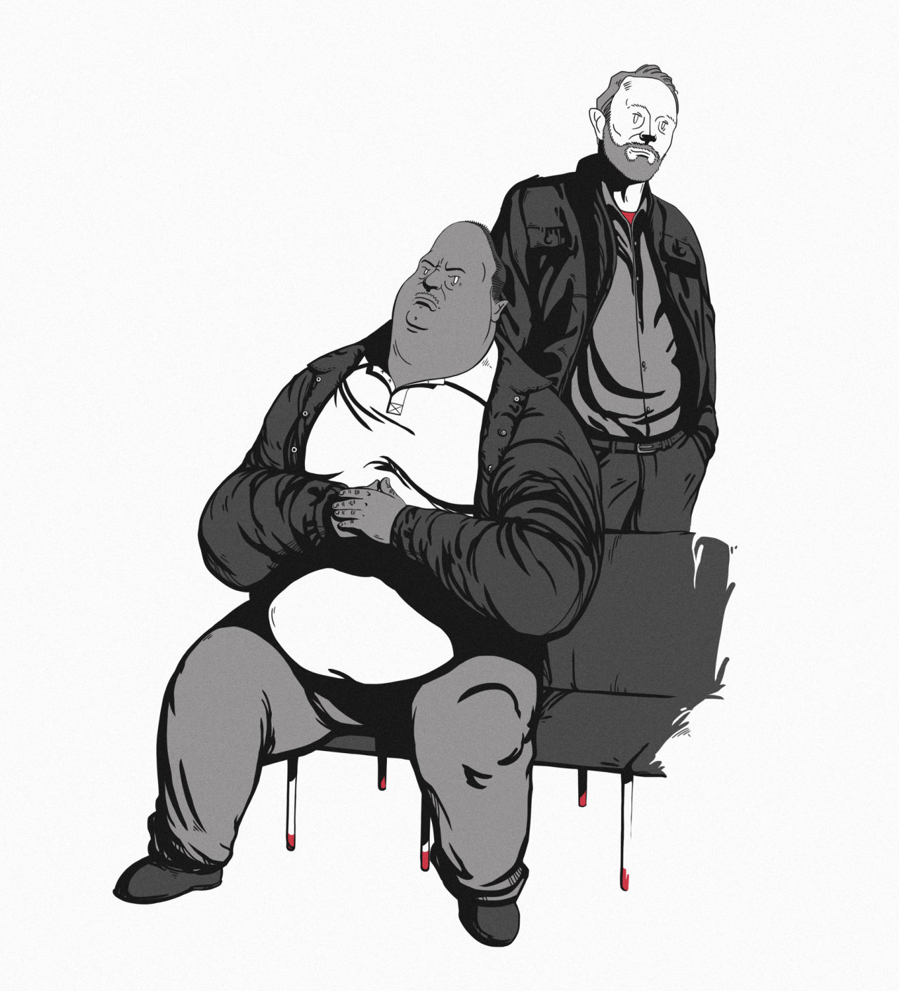 heisenbergchronicles:  BrBa illustrations by Aleksey Klimenko in Bishkek, KyrgyzstanLinks: Buys