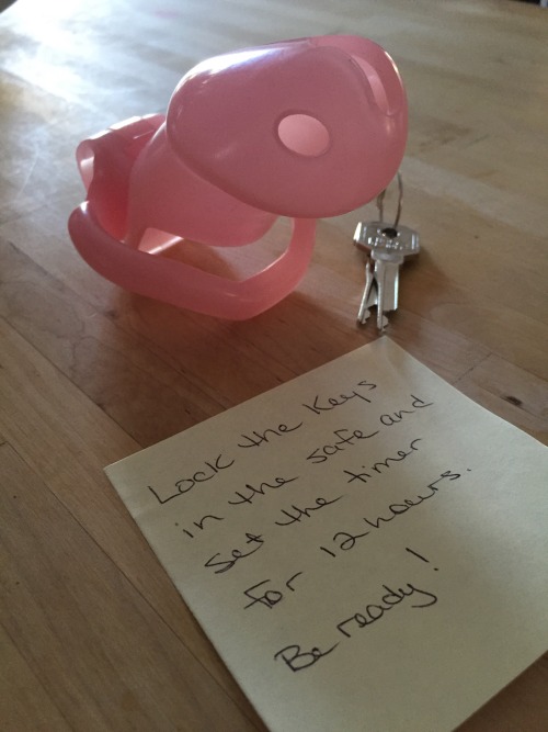 insearchofflr:  chastityandgenderbendingfun:  My wife said notes like this turn her on, I hope a she