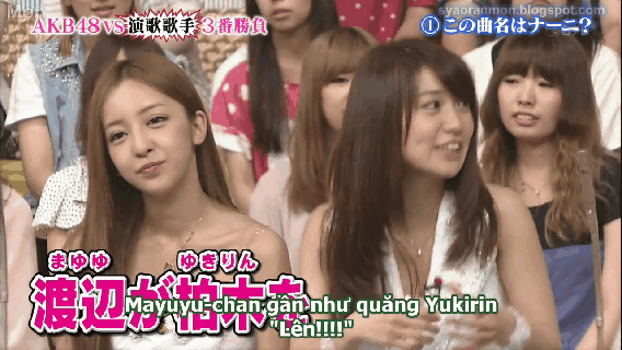 utenasatou:I love how Yuko was accusing Mayuyu for treat Yukirin like that, but Mayuyu