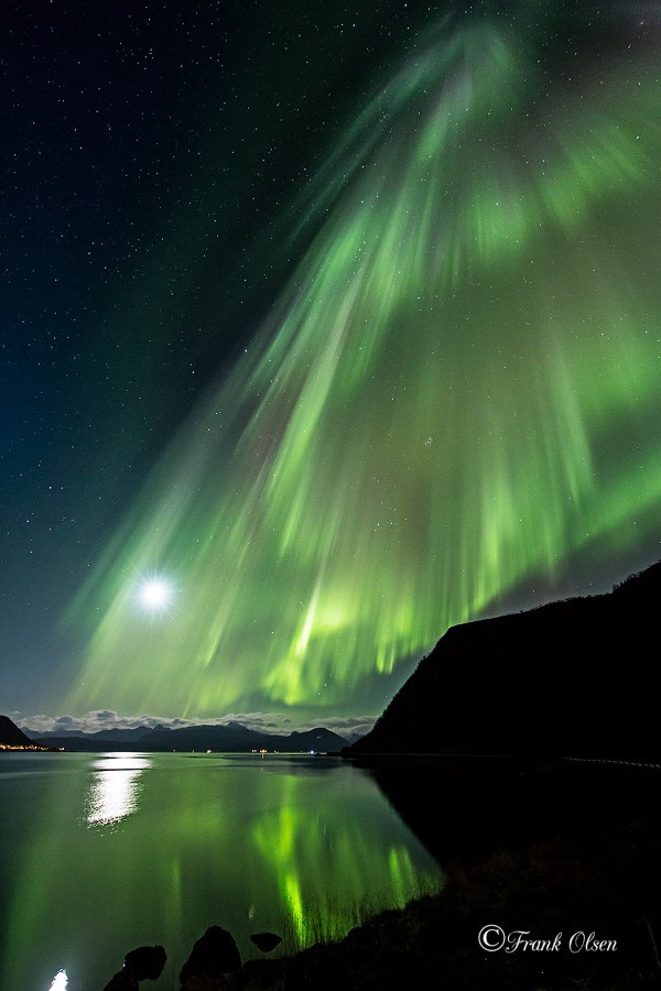 50bestphotos:  Aurora waterfall by FrankOlsen http://ift.tt/1CAjLyz