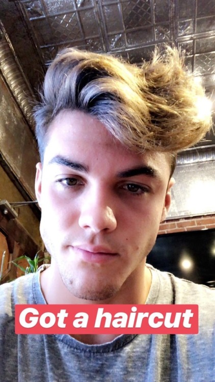 punishmedolans:Grayson’s Instagram story (7/6/18)