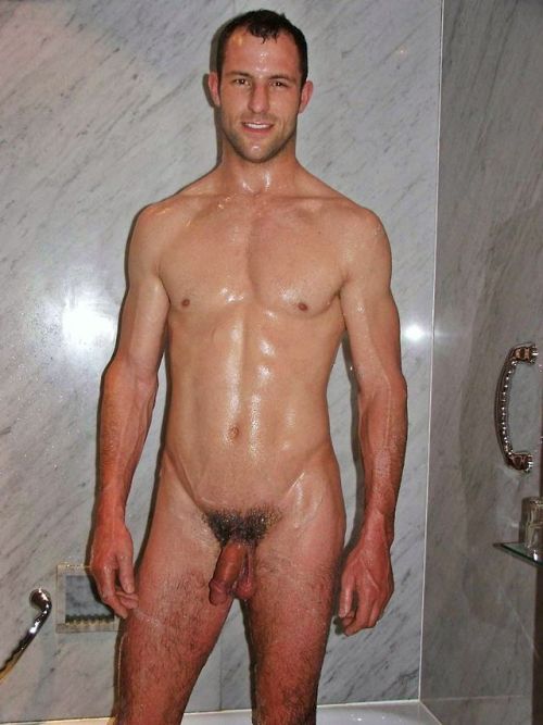 notashamedtobemen:  It’s not the style of the bathroom, it’s the fitness and confidence of the man.