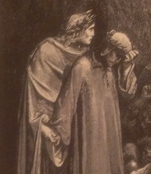 Details of Dante and Virgil from Gustave Dore&rsquo;s engravings 