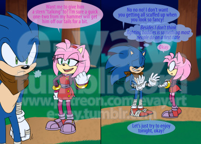 Sonic and Amy's First Date  Sonic Boom “My Gal” Comic Dub 