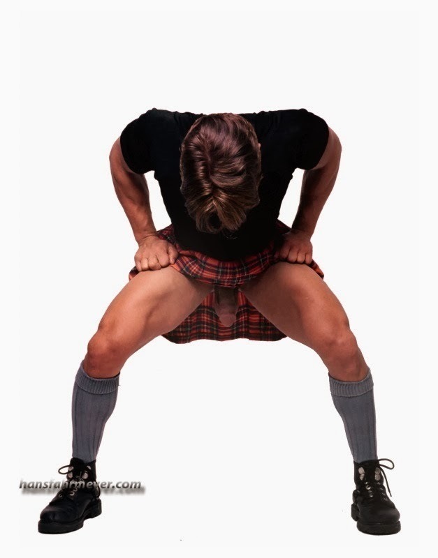 shewglie:  Checking under his kilt 