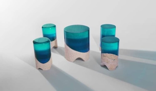 mymodernmet:New Stone and Acrylic Glass Furniture Brings the Beauty of Nature Indoors