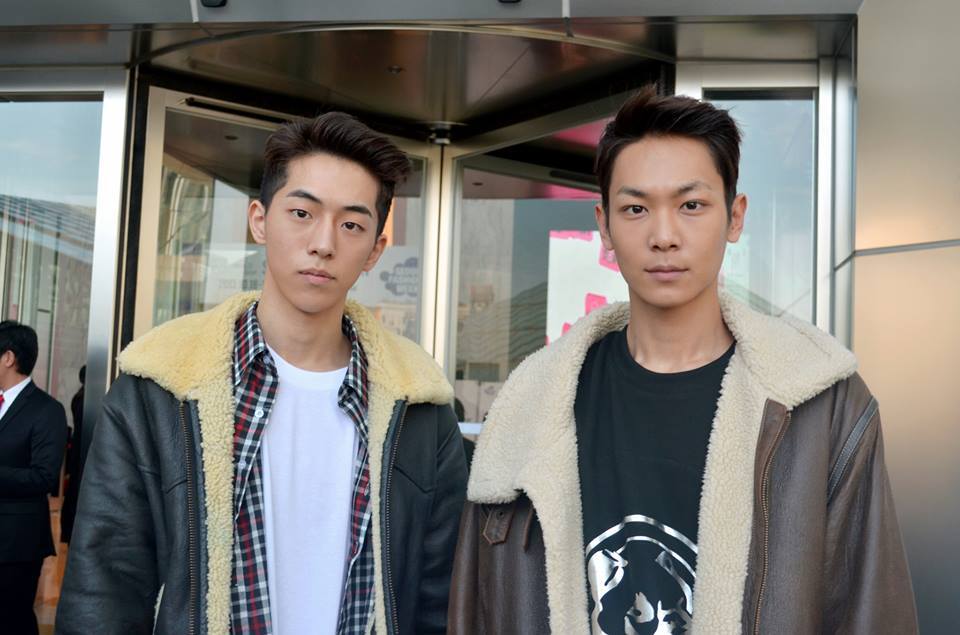dibski:  Nam Ju Hyuk and Lee Cheol Woo at Seoul Fashion Week SS14 shot by Kim Hong