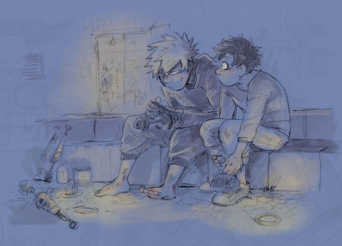  Izuku was surprised to find his former childhood friend he hadn’t seen for two years at his f
