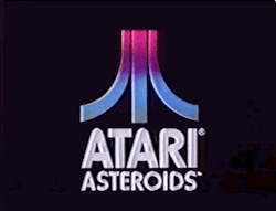 gifsofthe80s:  Atari 2600 Asteroids - 1981
