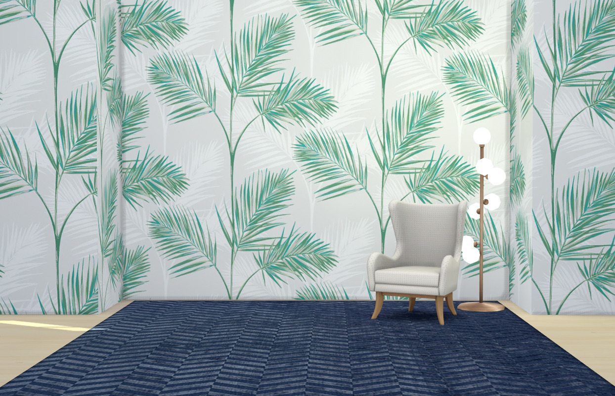 simplistic-sims4: South Beach Palm Wallpaper I... - Emily CC Finds