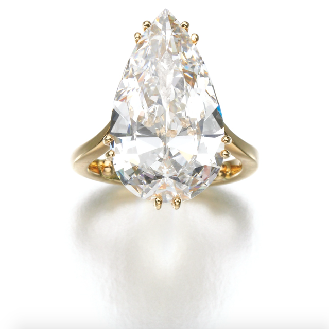 7.46 carats Pear Shape D IF Diamond Engagement Ring Sold for 257,000 GBP! http://ift.tt/1IrK8jg