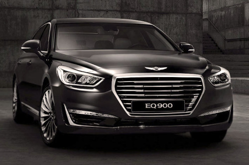 carsthatnevermadeitetc:Genesis G90/EQ900, 2016. Hyundai have revealed their new flagship model which