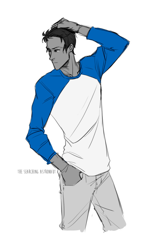 thesearchingastronaut:also wanted to draw a lance with a shirt on :)