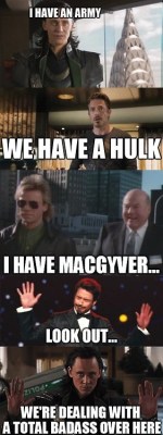 memator:  Loki Vs. Avengers Vs. MacGyver