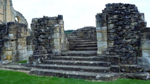 yorksnapshots: Stepping up at Byland Abbey, North Yorkshire, England.