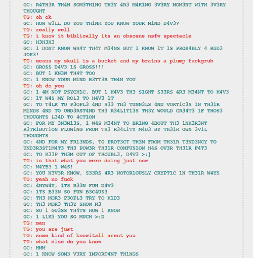 Dave and Terezi’s 19th/20th convos.