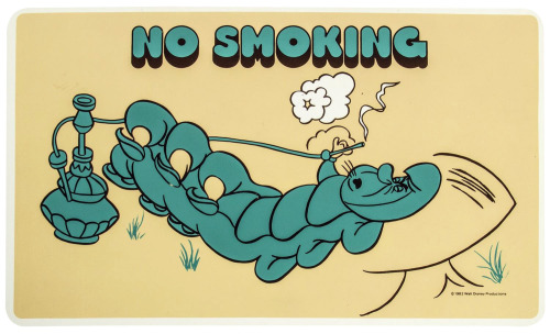 1982 Backstage Disneyland Alice in Wonderland Caterpillar No Smoking Sign
