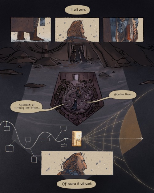 cryskir:Threshold: a short weird comic about time, wizards, and doorways