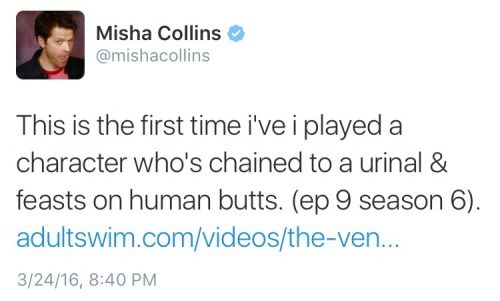 mishacoliins:  Third time’s the charm Misha x, x, x