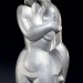 trb752:Nude by Joël and Jan Martel (French Artists-Twins, 1896-1966), c1930, silver