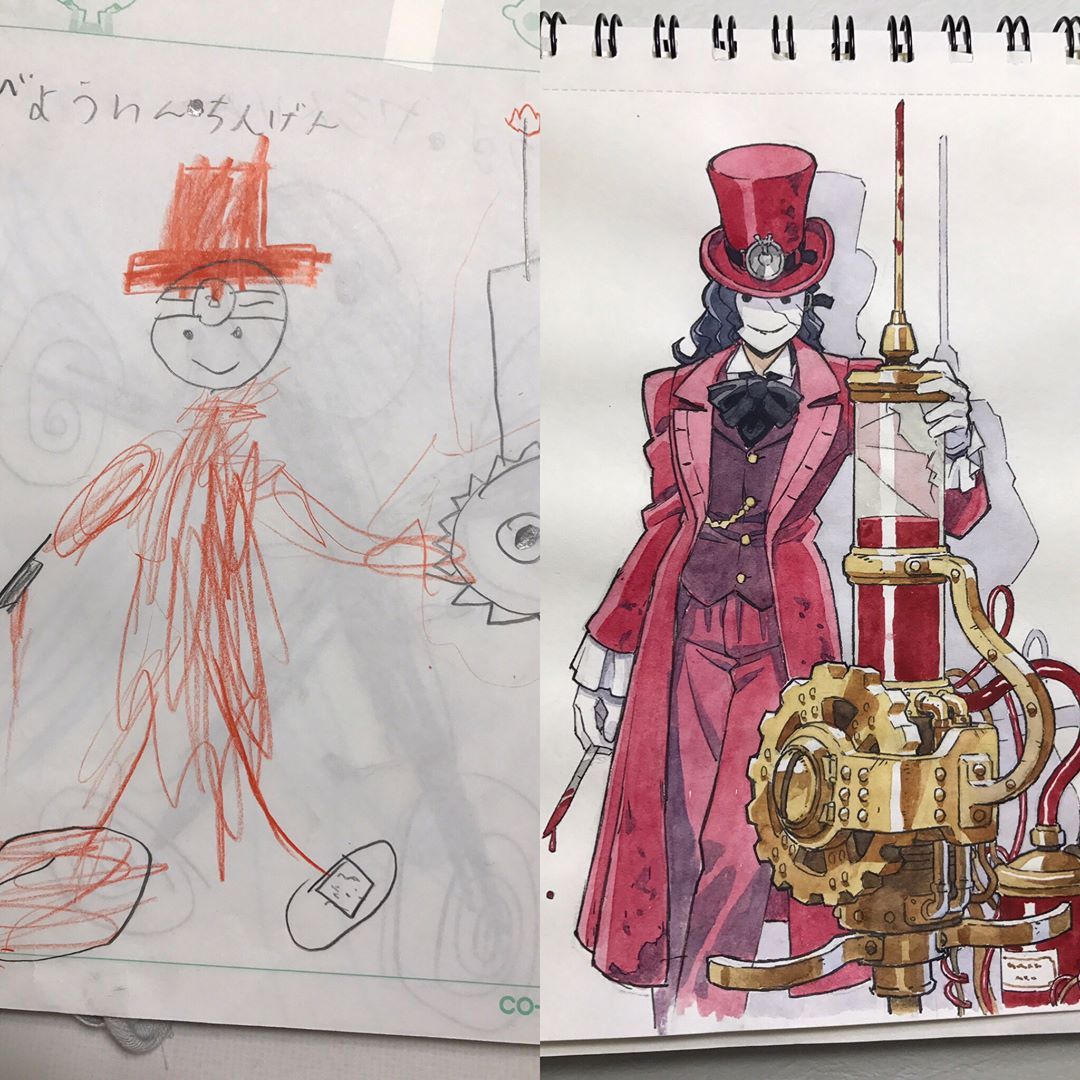 varinjr:  ambris:   ask-keyframe:  catchymemes:    Father uses sons’ drawings as