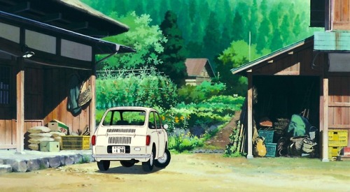 ghibli-collector:“I yearn for the countryside” The Art Of Only Yesterday (1991) Art Direction Kazuo Oga - Director Isao Takahata