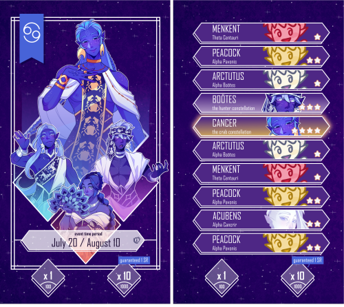 Mock Ups For A Space Themed Gacha Game