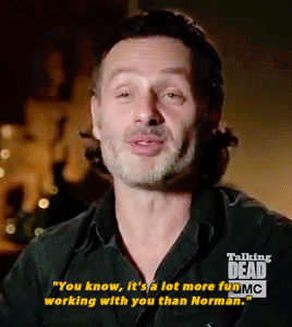 reedusgif:  And Norman’s reaction: