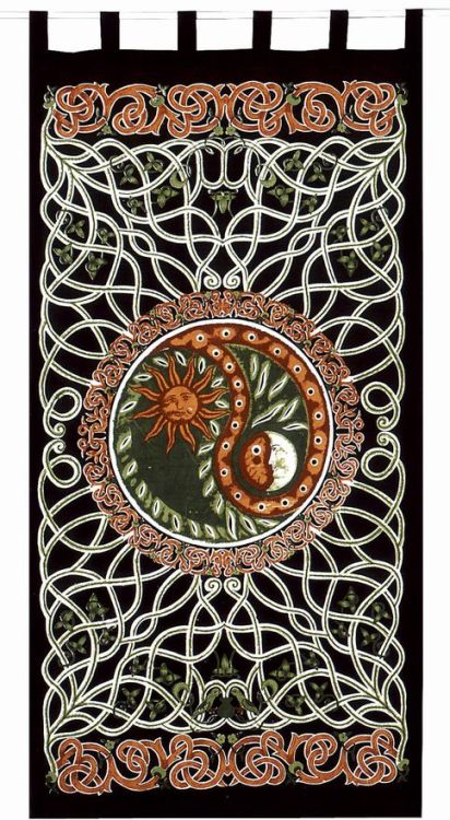 You need more Tribal Decor in your life, let us help!Check this sweet Celtic Yin-Yang curtain out!