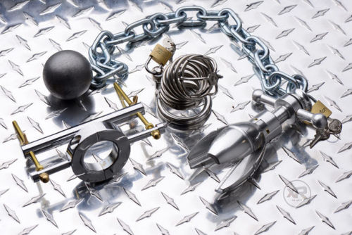 german-cuckold-loulou:  paddedtails:  The Ultimate Heavy Metal Lockdown..Wruffs! a Kade Tested & Pup Approved Product =D Cock, Ball, and Ass Extreme Compliance Kit by Extreme Restraints - http://www.extremerestraints.com/chastity-devices_26/cock-ball-