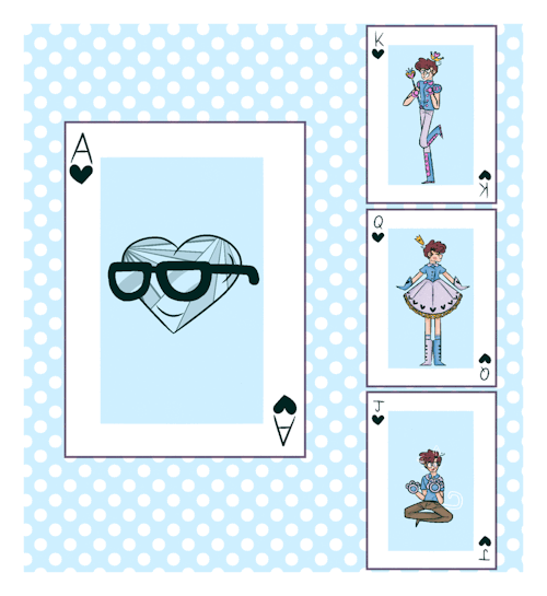thatsthat24: kingsketchdoodle:  Sanders Sides cards This was the thing I was doing before the new vi
