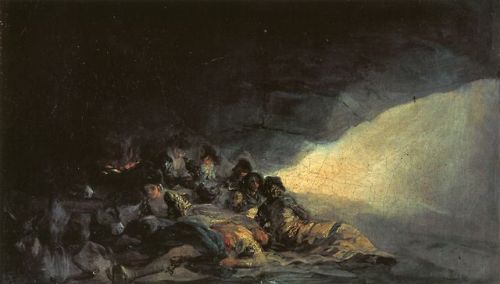 Vagabonds Resting in a Cave, Francisco Goya, 1800