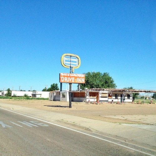 Drive-Inn, The home of quality food, Tucumcari, New Mexico (at Route 66)