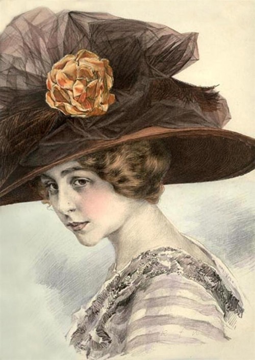 Elegante au Chapeau  -  Jean-Gabriel Domergue  1911French  1889—1962