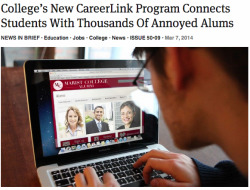 theonion:  College’s New CareerLink Program