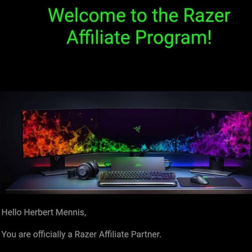 We are now a Razer Affiliate. #youtube #twitch #razer #razeraffiliate #streamer #zukim1 https://www