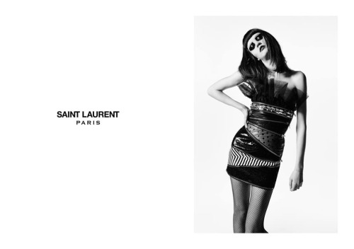 Saint Laurent. Ad campaign FW1516Creative Director: Hedi SlimanePhotos: Hedi SlimaneModel: Katy Dron