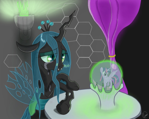 theponyartcollection:  Well nopony invited her… by ~chaosmalefic