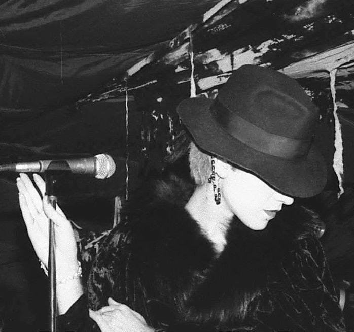 squelettedelicieux:  Rozz Williams at the Batcave / Photo by Mick Mercer 