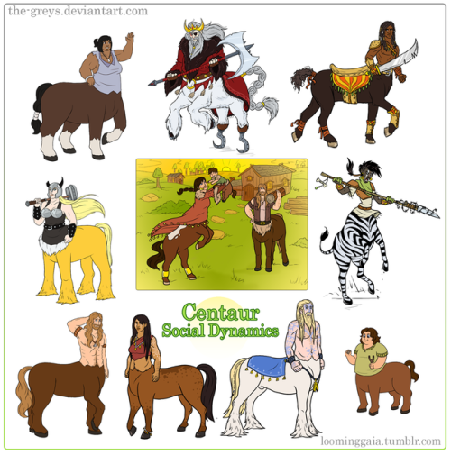 loominggaia: CENTAUR SOCIAL DYNAMICS (lore under cut) Keep reading