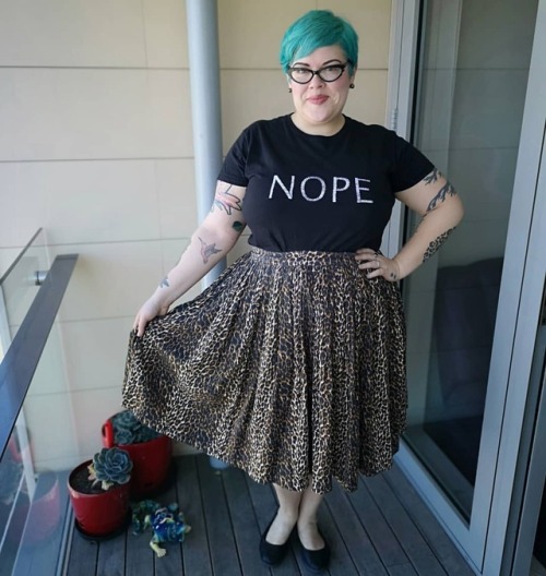 ilikeprettyclothes: Wearing my new @nopesistersclothing t-shirt. From their website: “Wear an 
