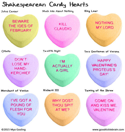 goodticklebrain: HAPPY SHAKESPEAREAN VALENTINE’S DAY, EVERYONE! Do me a favor and don’t 