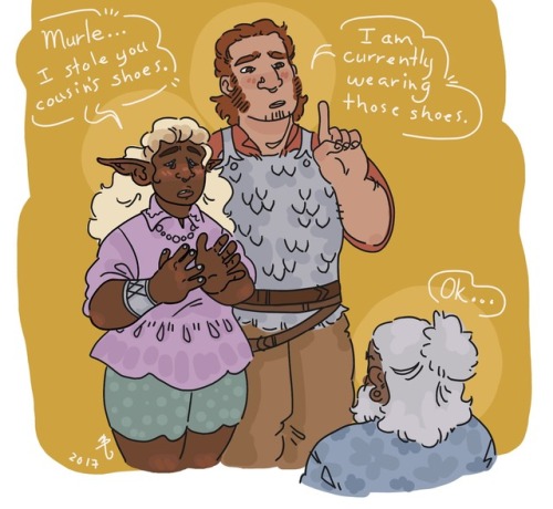 candycorviddraws: tres horny boys end of the world confessions  [image description: a drawing o