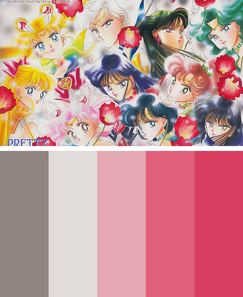 Sailor Moon Inspired Color Palettes » Palette #72 Version 2 OriginalColors Left to Right#91837F#E0DA